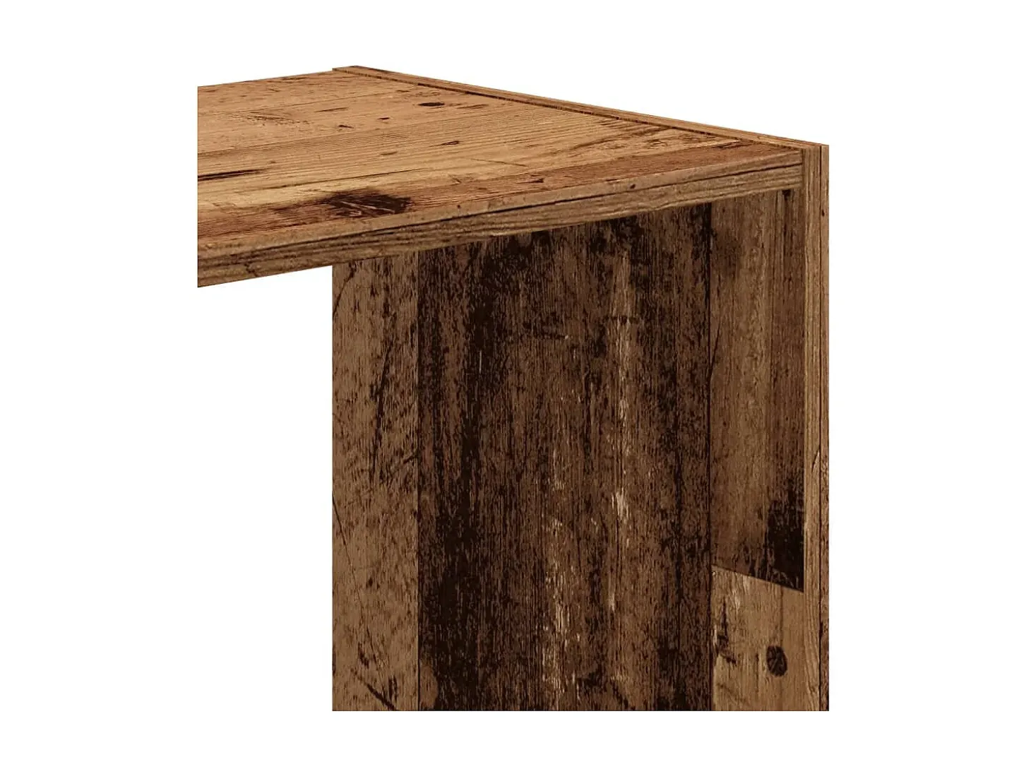 Estantería madera de ingeniería color envejecido 102x32x102 cm