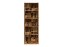 Estantería madera de ingeniería color envejecido 60x24x176 cm