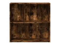 Estantería madera de ingeniería roble ahumado 80x30x77 cm