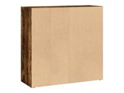 Estantería madera de ingeniería roble ahumado 80x30x77 cm