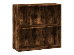 Estantería madera de ingeniería roble ahumado 80x30x77 cm
