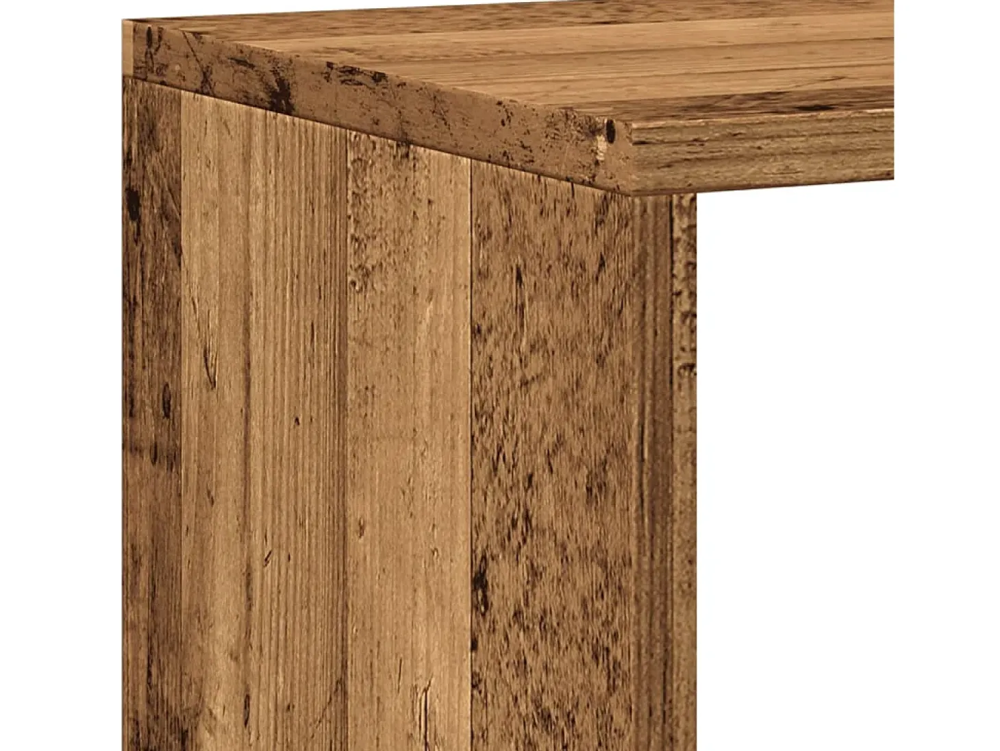 Estantería madera de ingeniería envejecida 137,5x29x137,5 cm