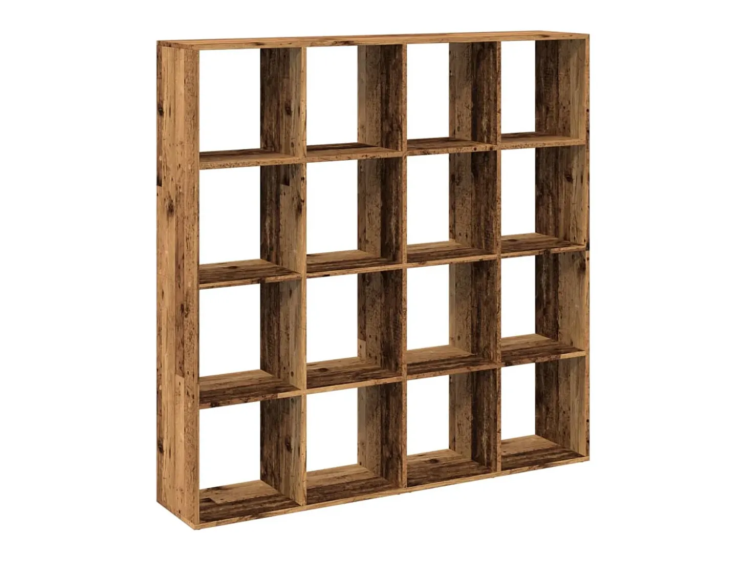 Estantería madera de ingeniería envejecida 137,5x29x137,5 cm