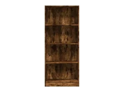 Estantería madera de ingeniería roble ahumado 60x24x143 cm
