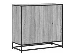 Estantería madera de ingeniería color gris sonoma 80,5x35x76 cm