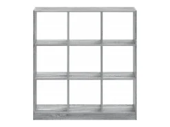 Estantería madera de ingeniería gris Sonoma 102x32x108 cm