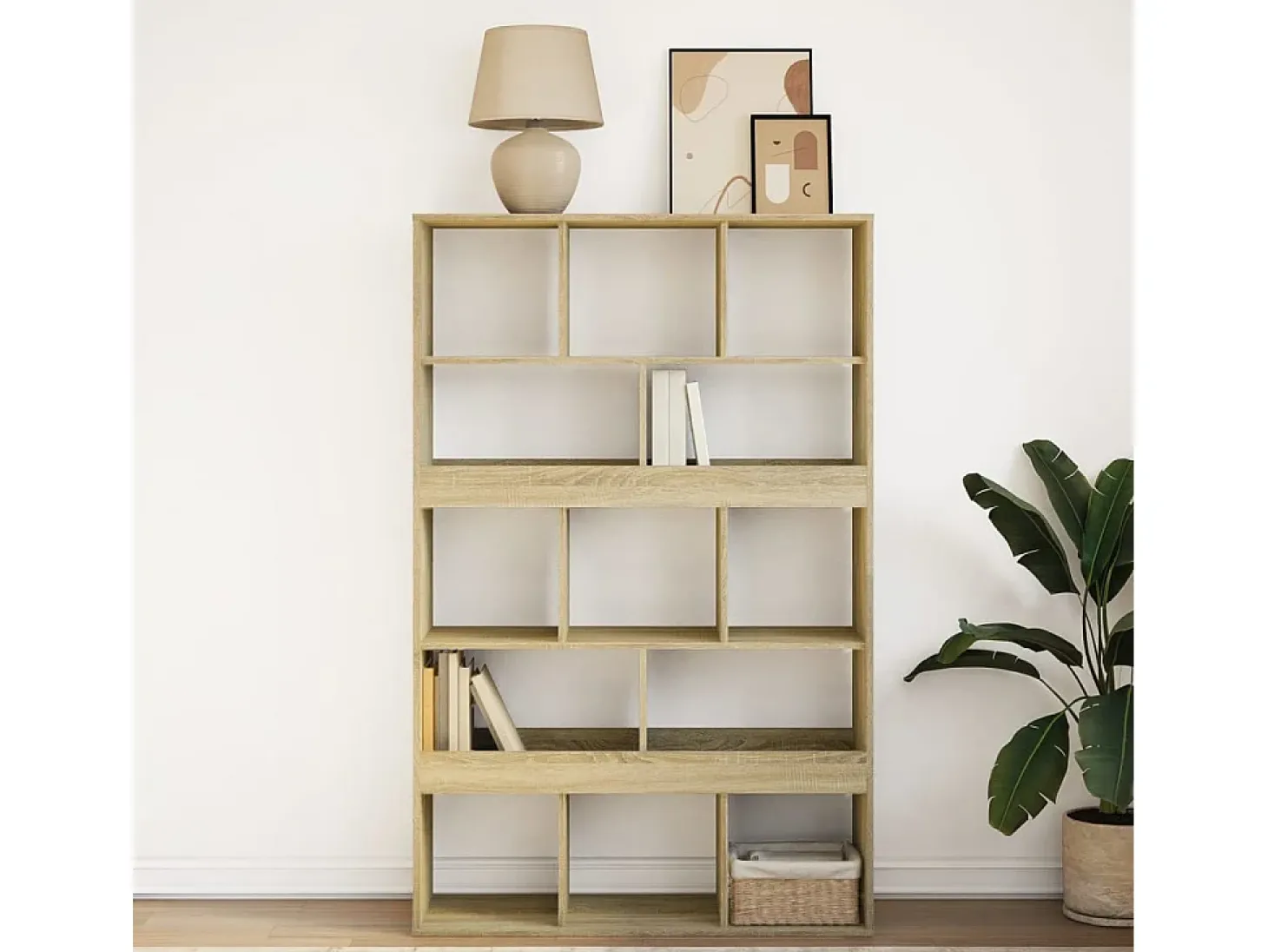 Estantería madera de ingeniería roble Sonoma 100x33x156,5 cm
