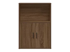 Estantería madera de ingeniería marrón roble 60x24x85 cm