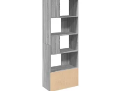 Estantería madera de ingeniería gris Sonoma 70x36x189 cm