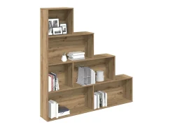 Estantería madera de ingeniería roble artisan 157x24x160 cm