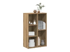 Estantería madera de ingeniería roble artisan 50x25x80 cm