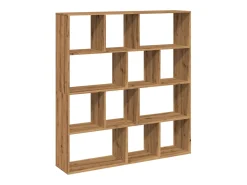 Estantería madera de ingeniería roble artisian 132x29x141,5 cm