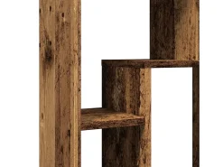 Estantería madera de ingeniería color envejecido 63x20x90 cm