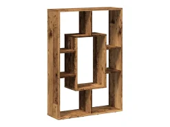Estantería madera de ingeniería color envejecido 63x20x90 cm