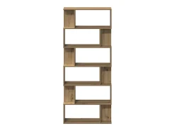 Estantería madera de ingeniería roble artisan 80x24x192 cm