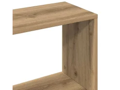 Estantería madera de ingeniería roble artisan 80x24x192 cm