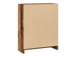 Estantería madera de ingeniería color envejecido 60x24x76 cm