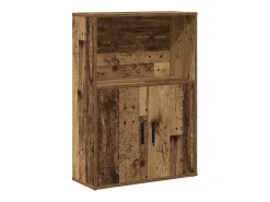 Estantería madera de ingeniería color envejecido 60x24x85 cm