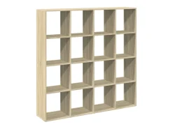 Estantería madera de ingeniería roble Sonoma 137,5x29x137,5 cm