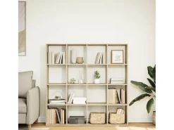Estantería madera de ingeniería roble Sonoma 137,5x29x137,5 cm