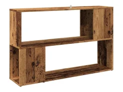 Estantería madera de ingeniería madera envejecida 100x24x63 cm