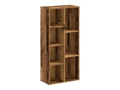 Estantería madera de ingeniería color envejecido 50x25x105 cm