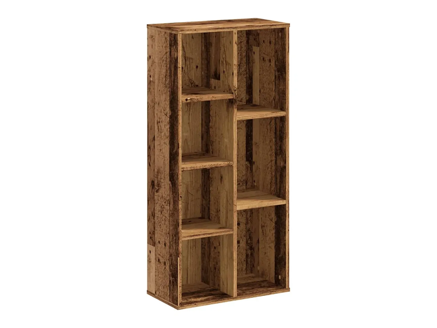 Estantería madera de ingeniería color envejecido 50x25x105 cm