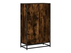 Estantería madera de ingeniería roble ahumado 65,5x33x107,5 cm