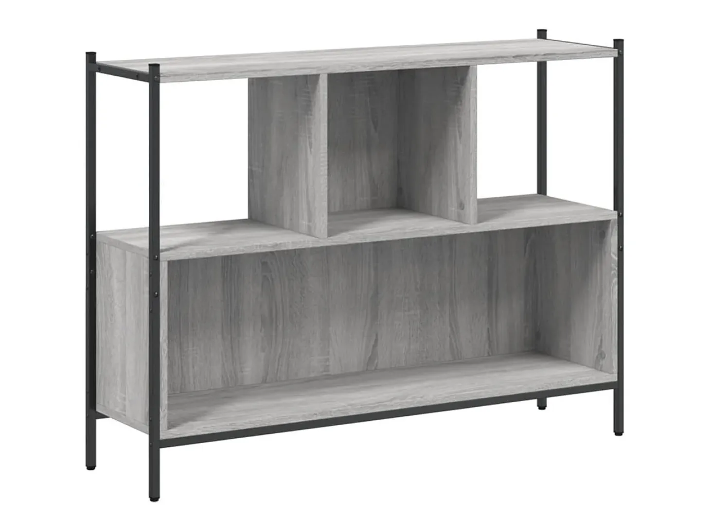 Estantería madera de ingeniería gris Sonoma 102x28x77,5 cm