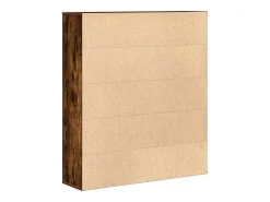Estantería madera de ingeniería roble ahumado 89x24x101,5 cm