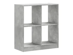 Estantería madera de ingeniería gris hormigón 68,5x32x75 cm