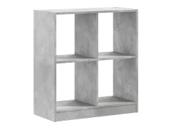 Estantería madera de ingeniería gris hormigón 68,5x32x75 cm