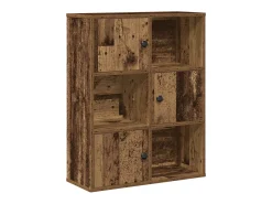 Estantería madera de ingeniería color envejecido 60x24x76,5 cm