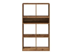 Estantería madera de ingeniería envejecida 66x31x112 cm