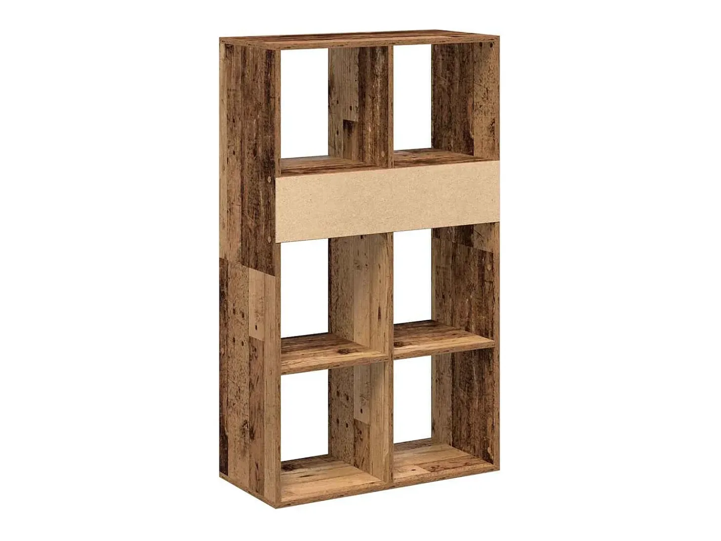 Estantería madera de ingeniería envejecida 66x31x112 cm