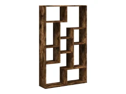 Estantería madera de ingeniería roble ahumado 72x20x120 cm