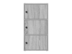 Estantería madera de ingeniería gris sonoma 40x24x77 cm