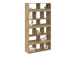 Estantería madera de ingeniería roble artisan 100x33x187,5 cm
