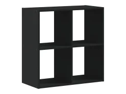 Estantería madera de ingeniería negro 68,5x32x68,5 cm