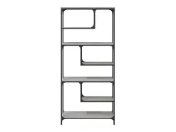 Estantería madera de ingeniería gris Sonoma 81x36x176 cm