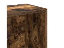 Estantería madera de ingeniería roble ahumado 80x24x76 cm