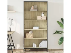Estantería madera de ingeniería roble Sonoma 80,5x35x170,5 cm
