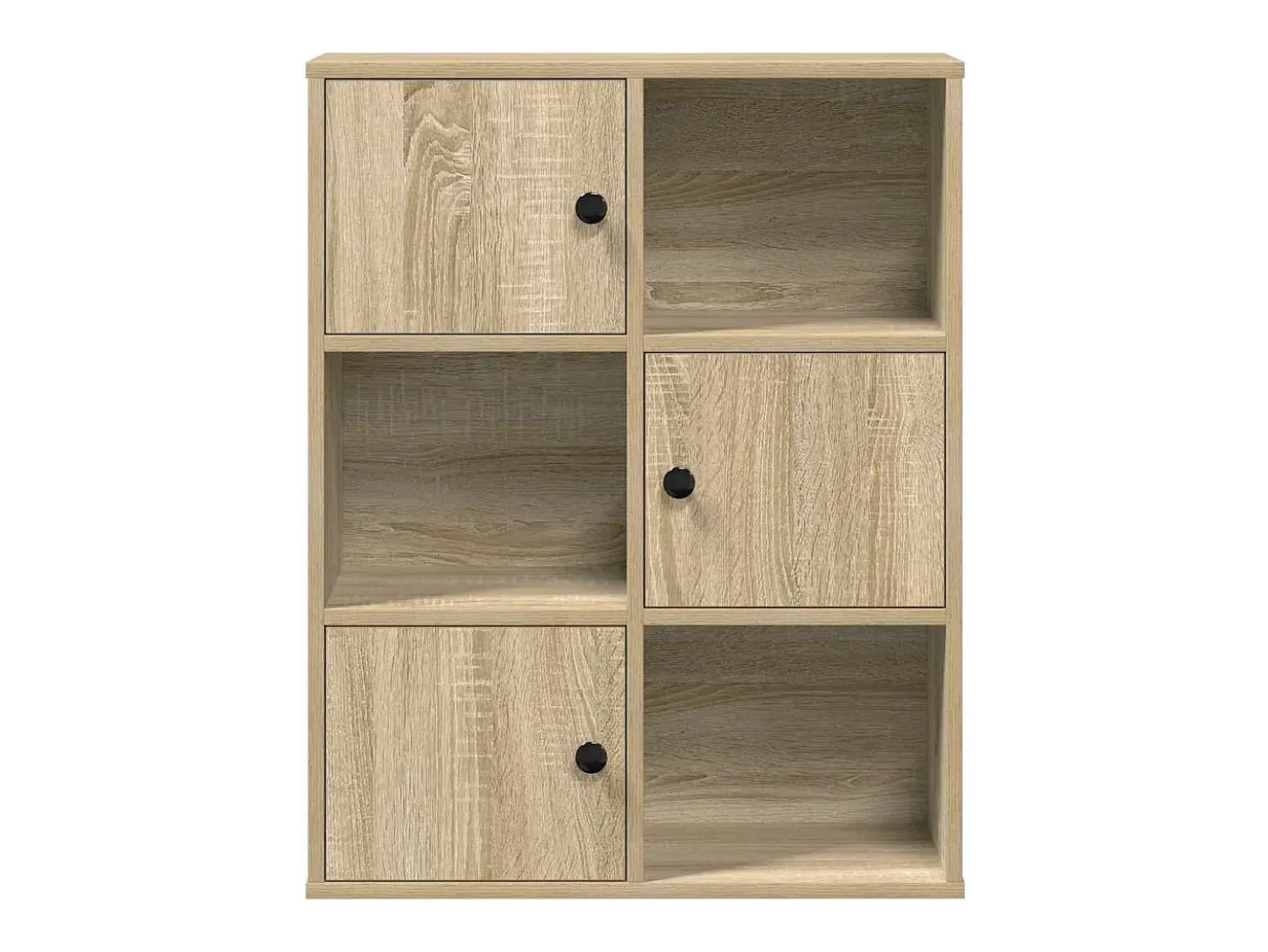 Estantería madera de ingeniería roble sonoma 60x24x76,5 cm