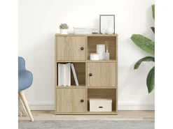 Estantería madera de ingeniería roble sonoma 60x24x76,5 cm