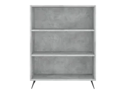 Estantería madera de ingeniería gris hormigón 69,5x32,5x90 cm