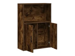 Estantería madera de ingeniería roble ahumado 60x24x85 cm