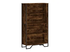 Estantería madera de ingeniería roble ahumado 80x31x137,5 cm