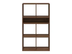 Estantería madera de ingeniería color marrón roble 66x31x112 cm