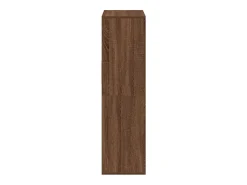 Estantería madera de ingeniería color marrón roble 66x31x112 cm