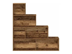 Estantería madera de ingeniería madera envejecida 157x24x160 cm